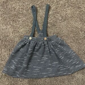 Zara Textured Weave Suspender Skirt 4-5